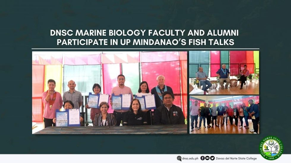 DNSC Marine Biology Faculty and Alumni participate in UP Mindanaos Fish Talks