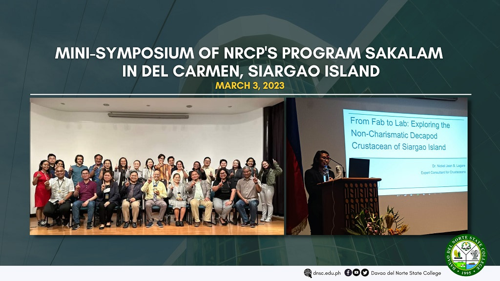 Mini Symposium OF NRCPs Program SAKALAM in Del Carmen Siargao Island