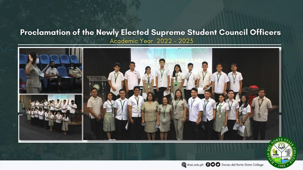 Proclamation of the Newly Elected Supreme Student Council Officers