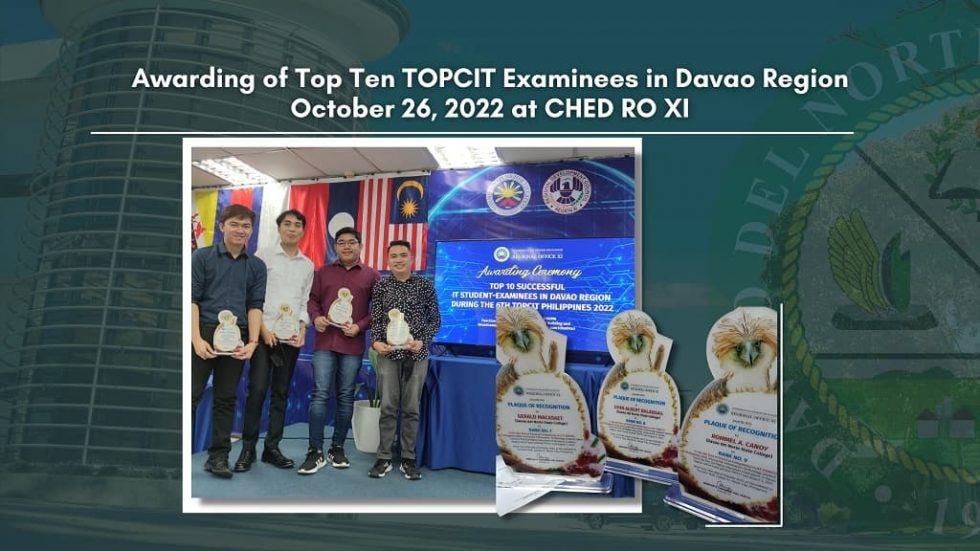 Top 10 TOPCIT examinees in the region