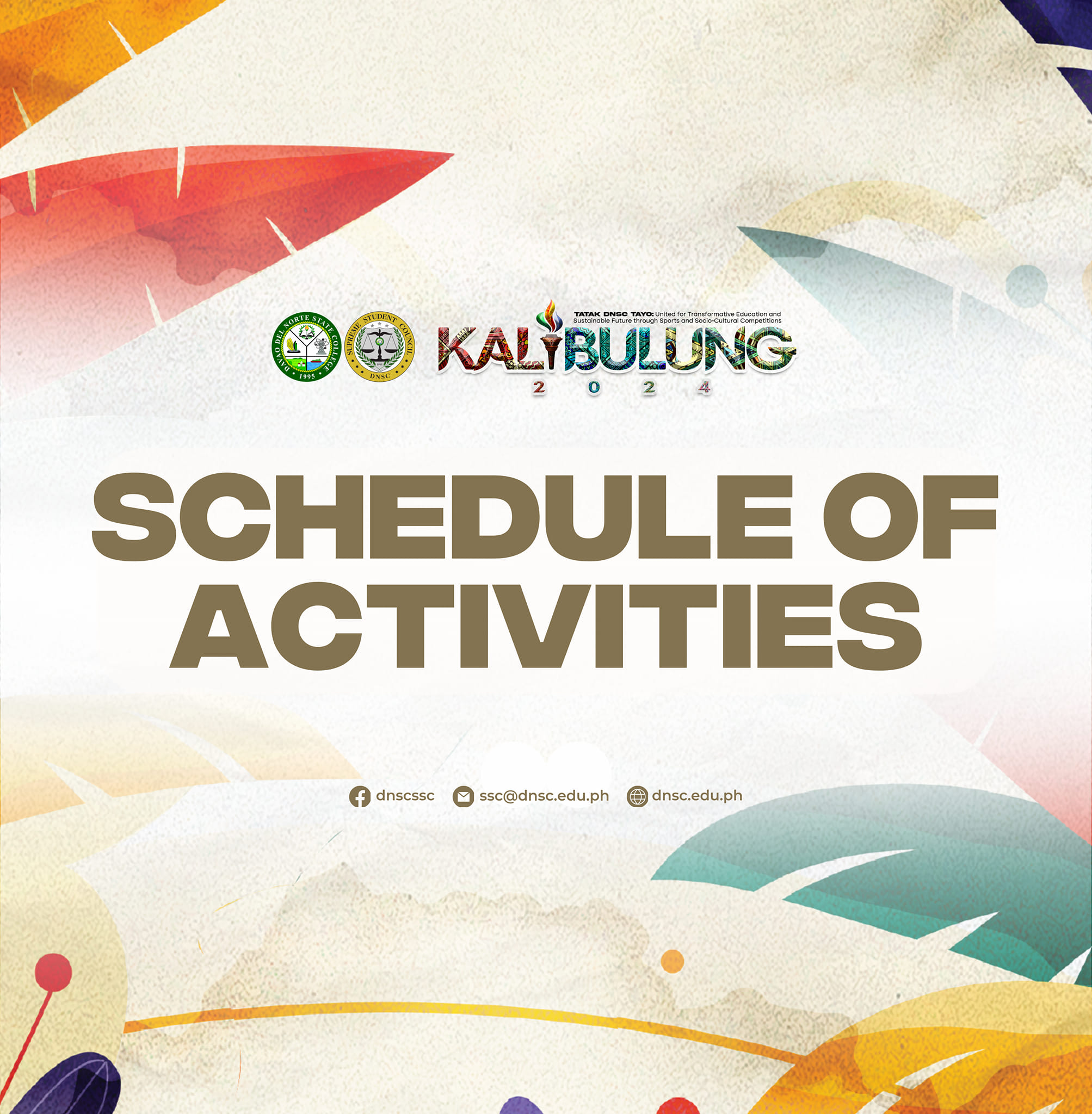 26th Charter Day Celebration and Kalibulung Festival 2024 Schedule