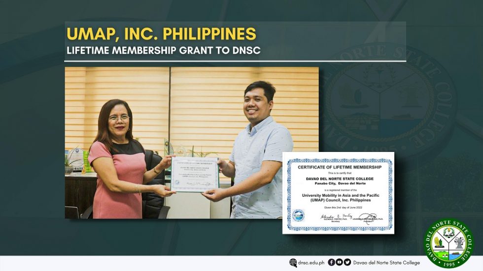 UMAP Council, Inc. Philippines grants lifetime membership to DNSC