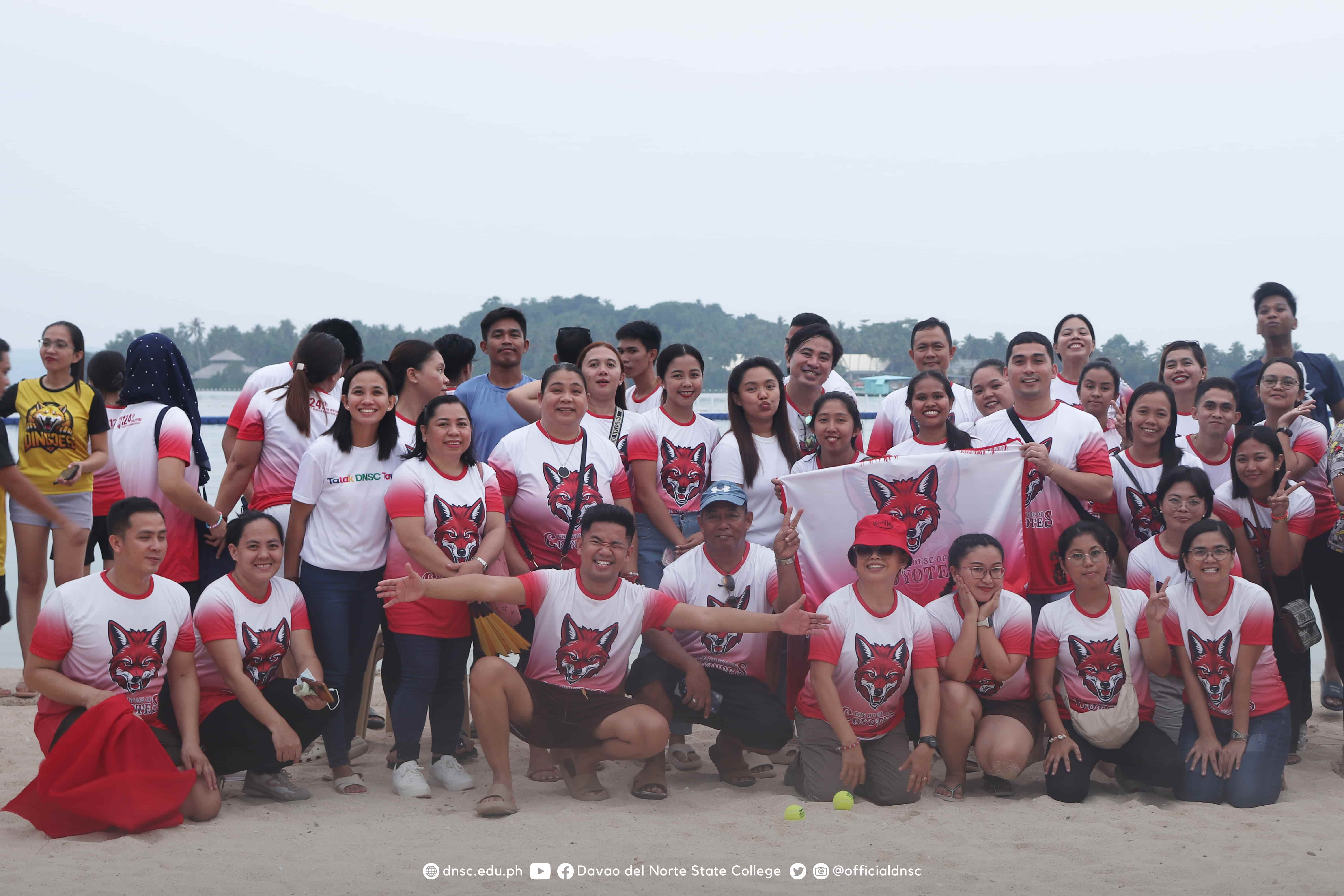 eam Coyotes group photo at the team-building event. Photo by Randy Magayon, DNSC PIO.