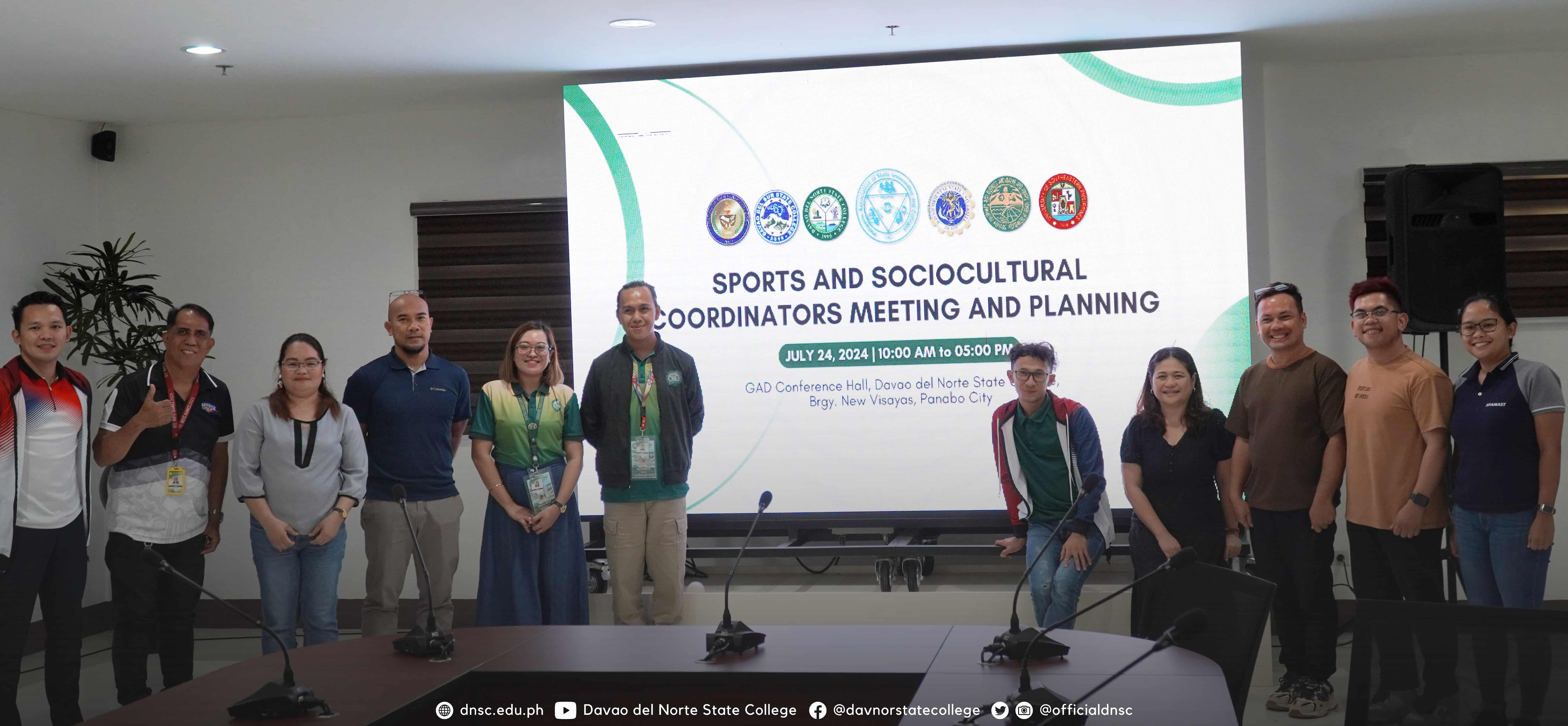 PASUC Region XI Sociocultural and Sports Coordinators. Photo by Randy Magayon, DNSC PIO.