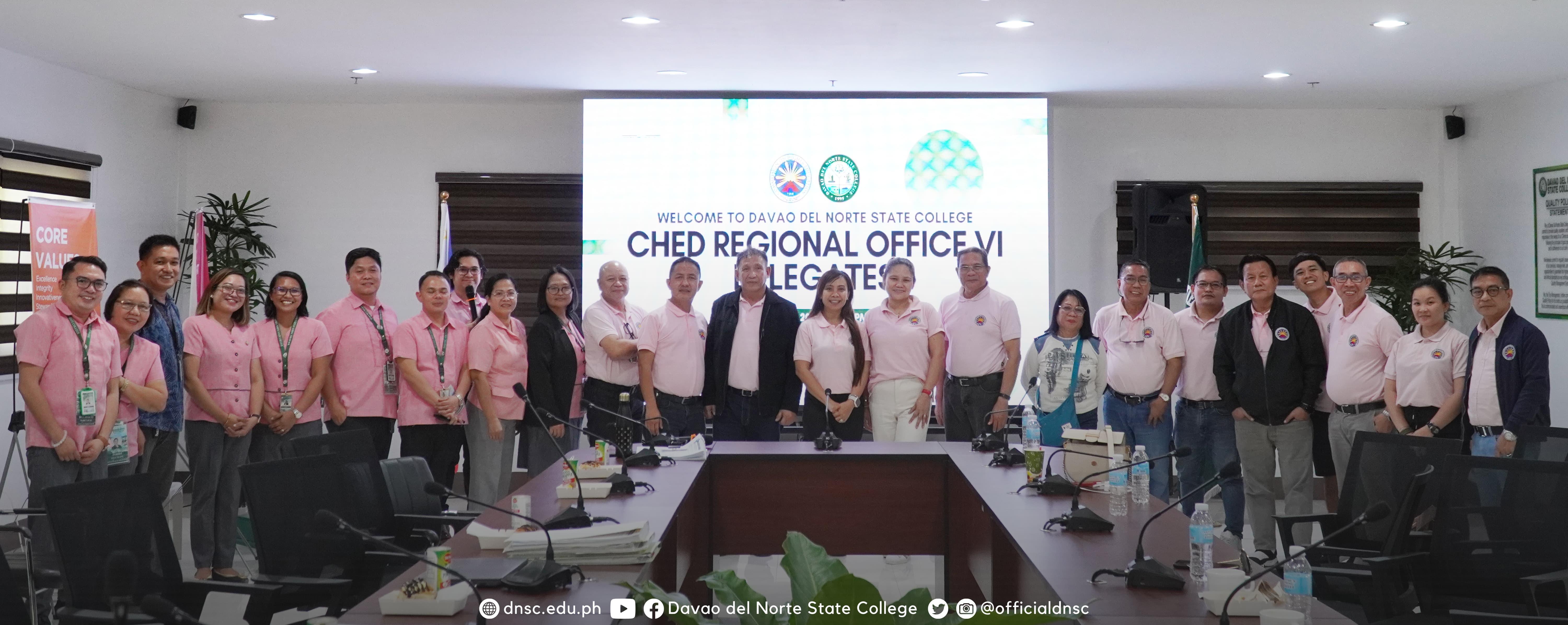 The DNSC Officials together with the CHED Regional Office VI Delegates. Photo by Randy C. Magayon, DNSC PIO.