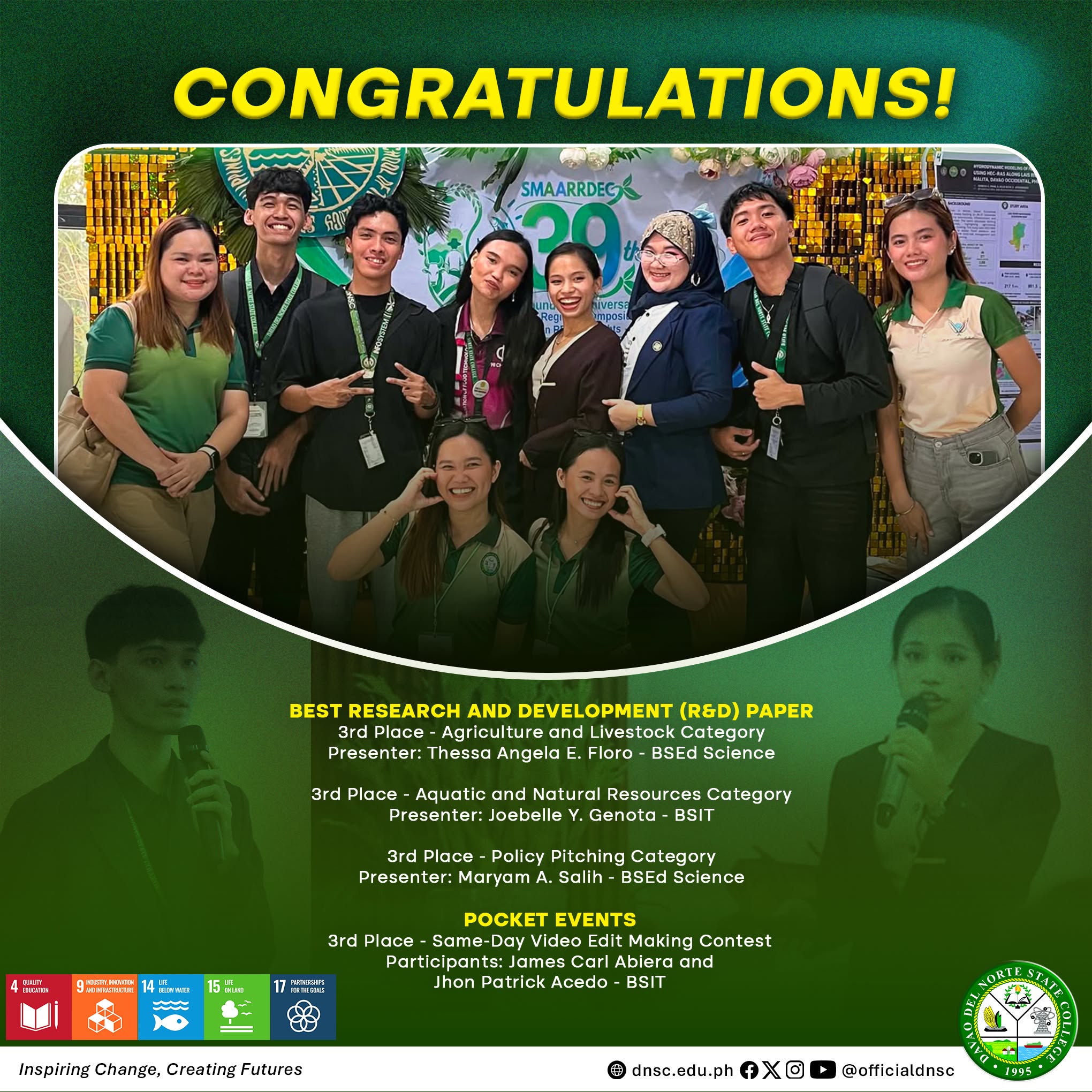 smaarrdec winners