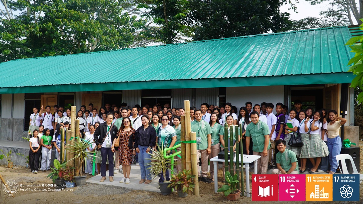 dnsc talaingod new classroom donated by LGU talaingod