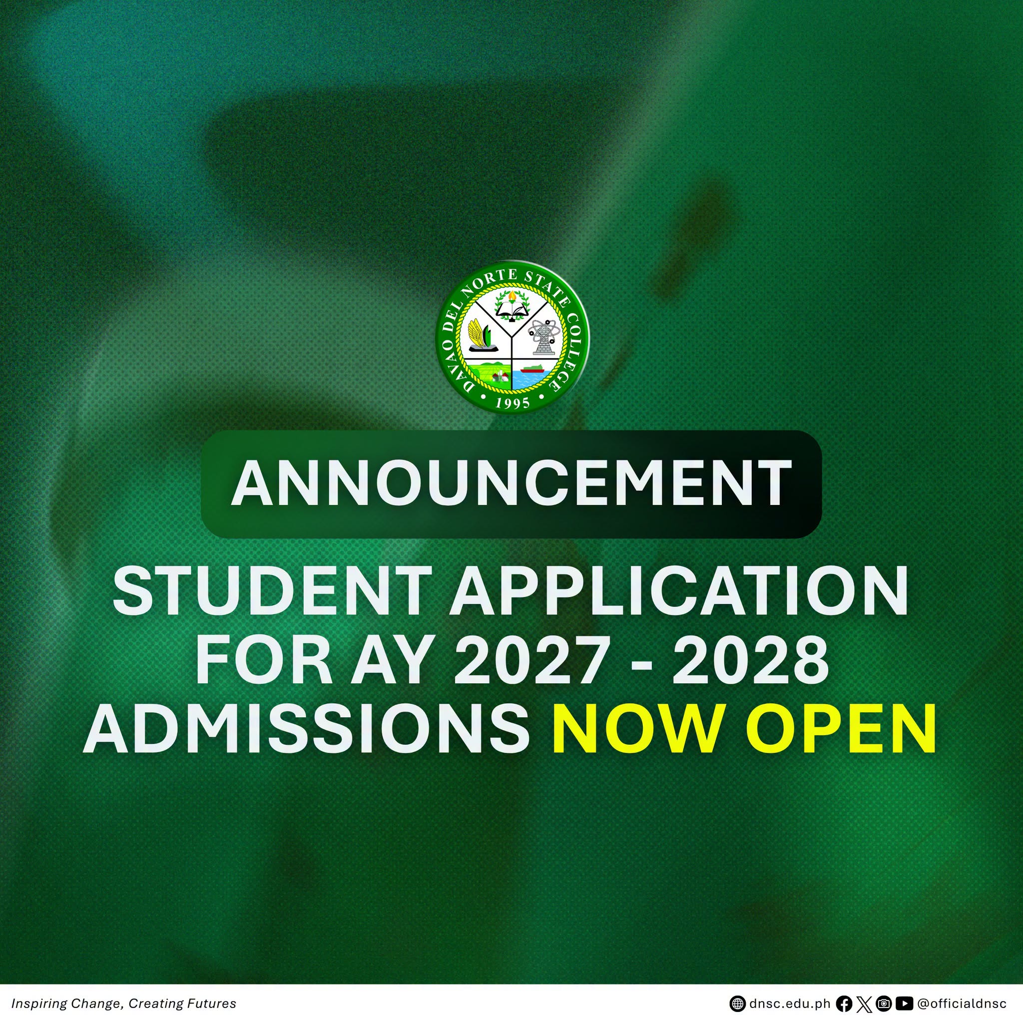 dnsc entrance exam schedule