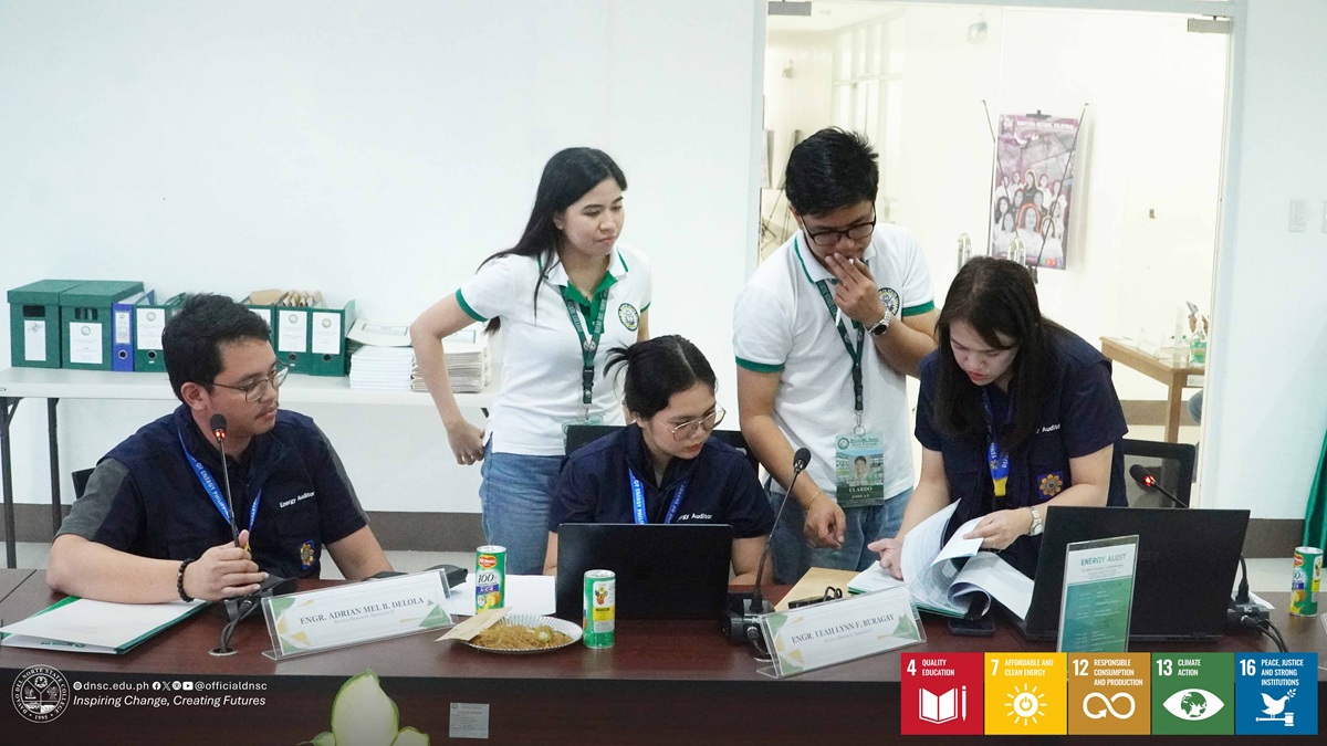 Davao del Norte State College earned a 5-star rating with a Grade A and a 99% score in the Preliminary Energy Audit by DOE